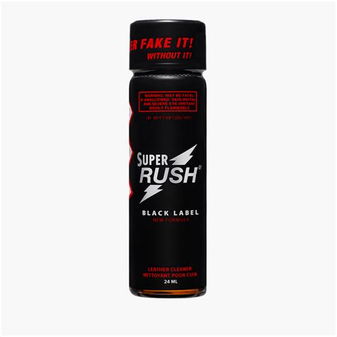 Poppers Super Rush Black Label Tall Bottle 24 Ml Poppers Sale Buy