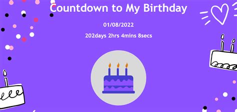 Birthday Countdown | Devpost