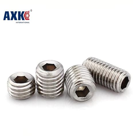 Parafuso Axk 100pcs Din913 M3 5mm 304 Stainless Steel Metric Thread