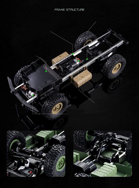 RC Military Truck M35 4WD Heng Long 1:16 scale RTR 2,4Ghz