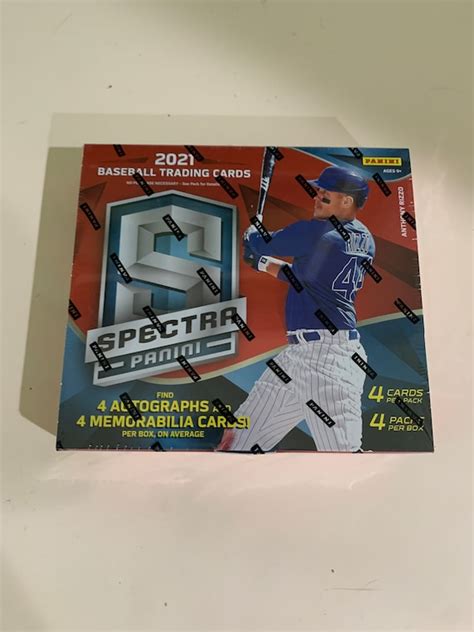 2021 Panini Spectra Baseball Hobby Box Factory Sealed Etsy