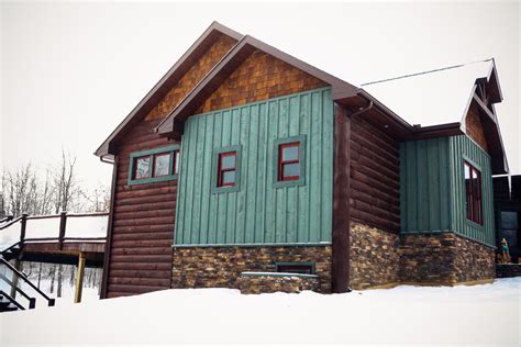 Exterior Log Siding with Stain colors - Exterior - Other - by Northern Log Supply | Houzz