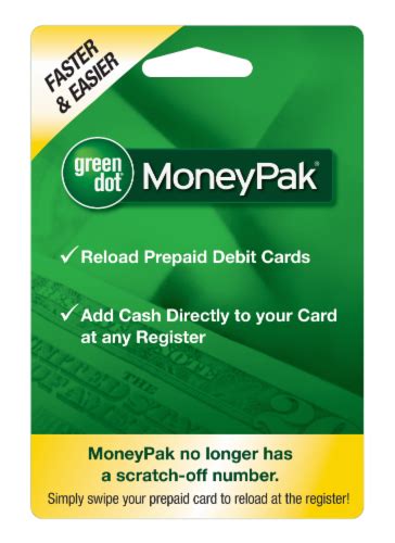 Green Dot Moneypak Chit 1 Count Kroger