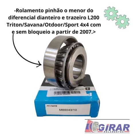 Rolamento Diferencial Pajero Tr4 L200 Triton Sport Sta3068 R 185 Em