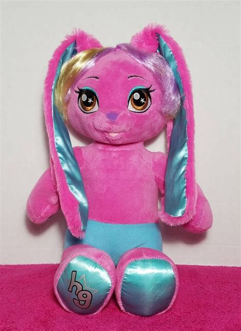 Build A Bear Honey Girls Risa Pink Bunny Rabbit Rock Star 2015 Etsy