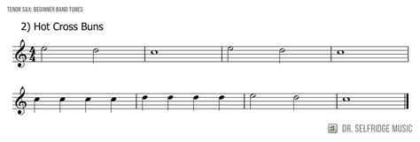 Hot Cross Buns TENOR SAX
