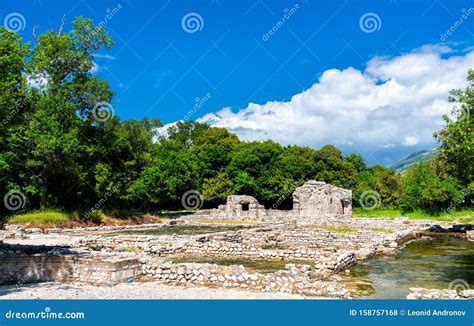 Ruinen Der Antiken Stadt Butrint In Albanien Stockfoto Bild Von