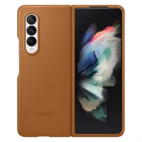 Funda Leather Cover Galaxy Z Fold3 Piel Samsung Original Envío gratis