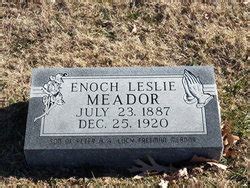 Enoch Leslie Meador M Morial Find A Grave