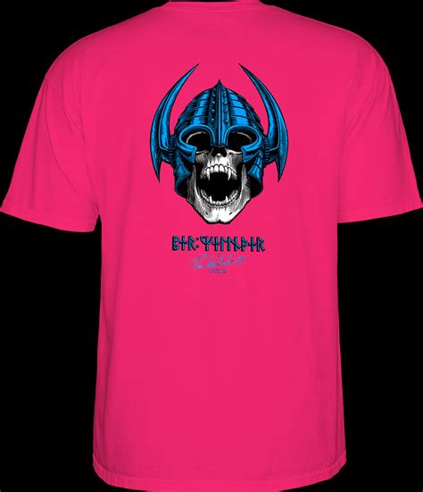 Powell Peralta Welinder Nordic Skull T Shirt Hot Pink Photo 3