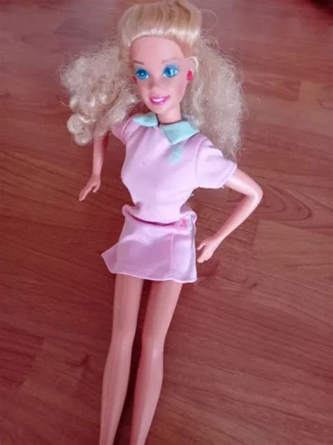 RARE POUPÉE MANNEQUIN Mattel Barbie Parlante 1991 Teen Talk Piles