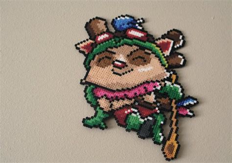 League Of Legends Teemo Perler Bead Art Perler Bead Patterns Perler