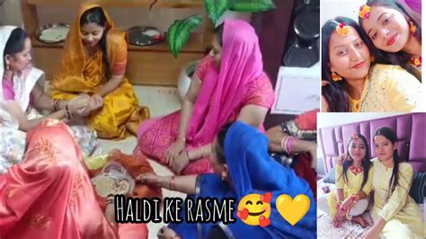 Haldi Part 1💛 हल्दी की कुछ रसमे 🌼 Verma Siblings Vlog Haldigeet