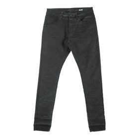 CUTTY Mens C Root Black Skinny Waxed Jeans Shop Today Get It