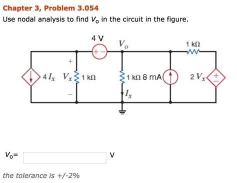 Solved Chapter Problem Use Nodal Analysis To Find Chegg