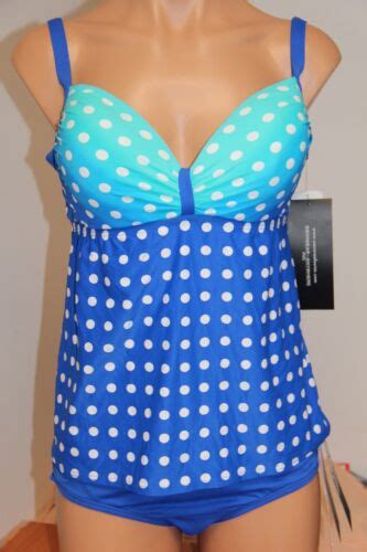 NWT Coco Reef Swimsuit Bikini Tankini 2pc Set Sz M 32 34DD Ocean EBay