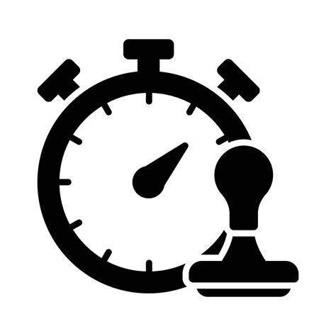 timestamp vector design isolated  white background  vector