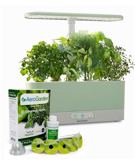 Aerogarden Harvest Slim With Gourmet Herbs Seed Pod Kit And Reviews