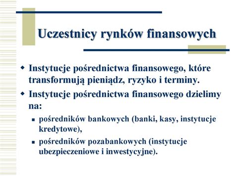 Rynek Kapita Owy I Finansowy Wyk Ad Online Presentation