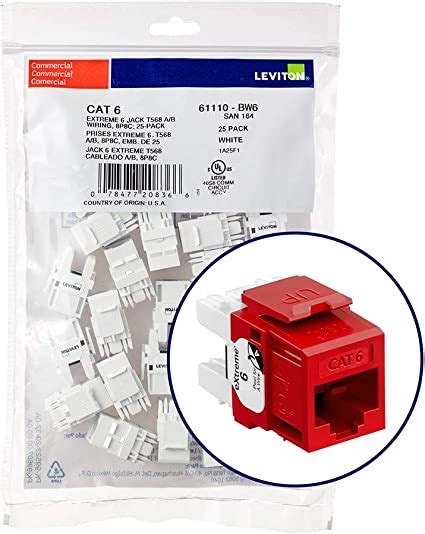 Leviton Bc Extreme Quickport Connector Cat Pack