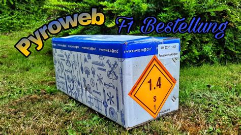 PYROWEB F1 Bestellung 50 Feuerwerk Unboxing YouTube