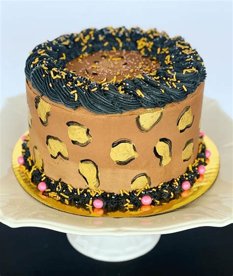 Cheetah Birthday Cake Ideas Images Pictures