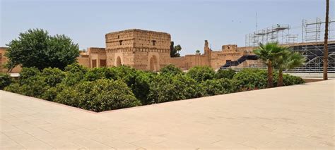 Solve Look Over The Inner Yard At The El Badi Palace In Marrakech