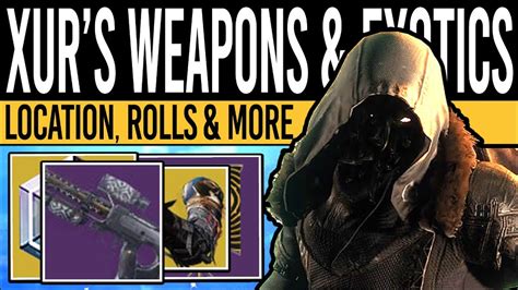 Destiny Xur S New Weapons Armor Tasty Weapon Rolls Exotics