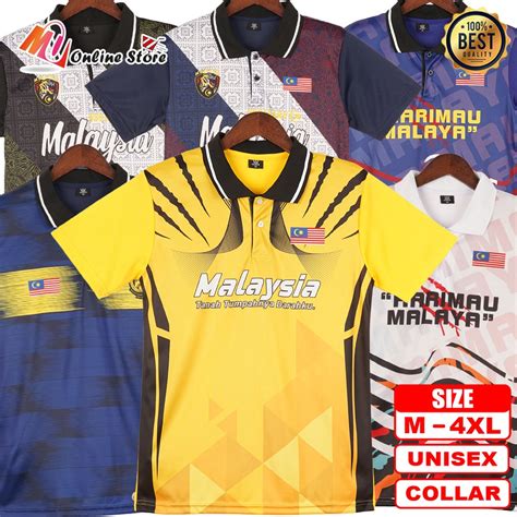 MU JERSEY MALAYSIA BERKOLAR DEWASA SHORT SLEEVES JERSEY COLLAR