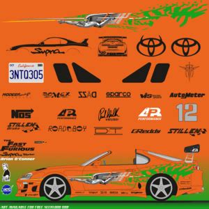 Moto Logo Premium Logo Fast And Furious Kustom Supra Hot Wheels