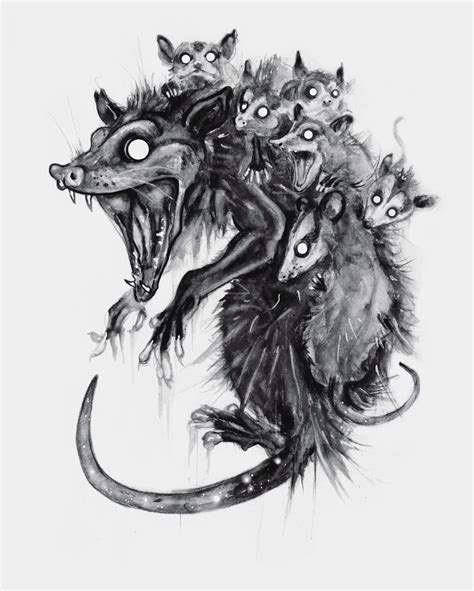 Brian Serway Opossum Opossum Tattoo Gothic Tattoo