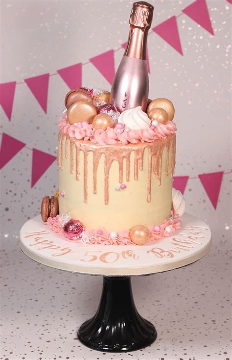 Rose Gold Prosecco Cake Cakey Goodness