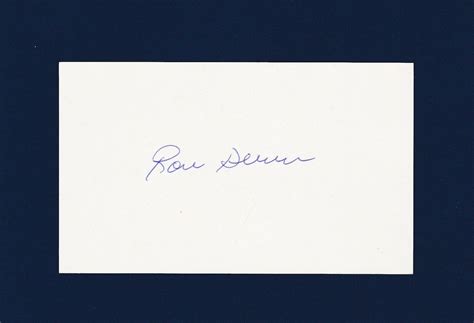 Ron Dunn Signed Baseball Index Card Tough Ebay