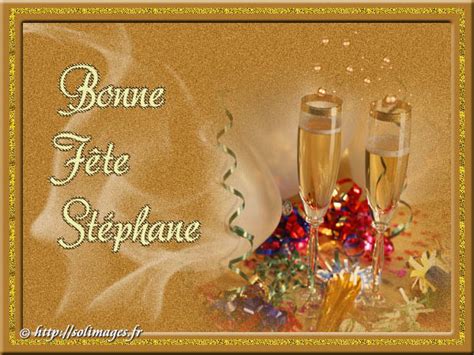 Bonne fête Stephane