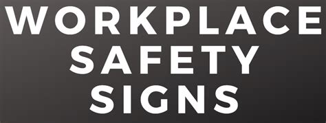 Workplace Safety Signs – K2K Signs