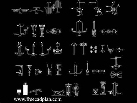 Outdoor Gym Equipment Dwg Cad Block In Autocad Free Cad Plan Hot Sex Picture