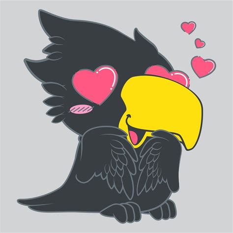 cute little crow vector illustration 11424731 Vector Art at Vecteezy