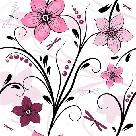 White seamless floral pattern — Stock Vector © OlgaDrozd #6683051