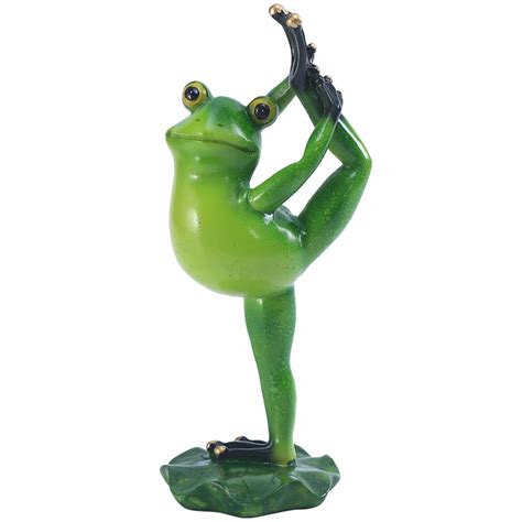 Frogs Figurines Yoga Decor Mini Meditating Frogs Garden Sculpture