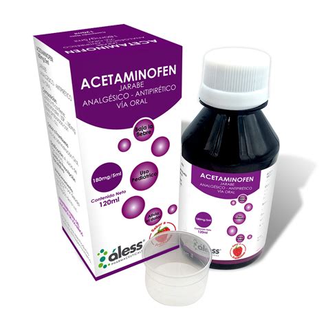 Acetaminofen 180mg 5ml Alesspharma