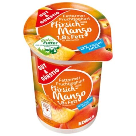 Gut Günstig fettarmer Fruchtjoghurt 1 8 Erdbeere 250g 1 35