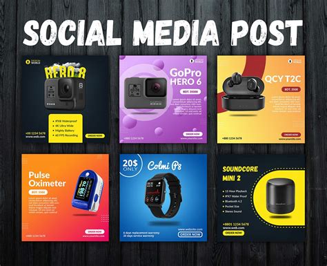 Social Media Post Design Gadgets On Behance Social Media Design