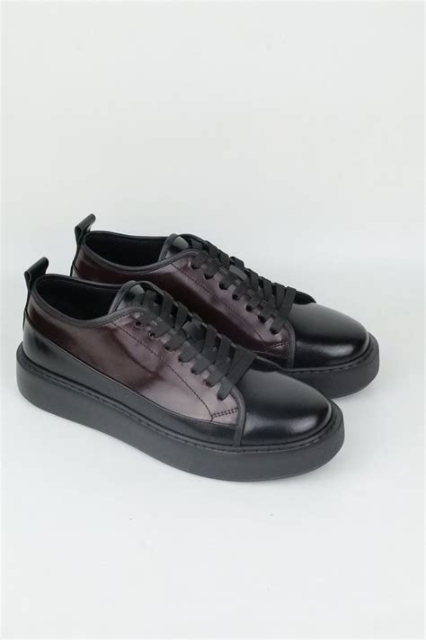 Casual Leather Sneakers Handmade Leather Sneakers Leather Lace Up Sneaker Genuine Leather