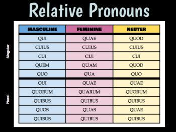 Relative Pronoun Flashcards Quizlet