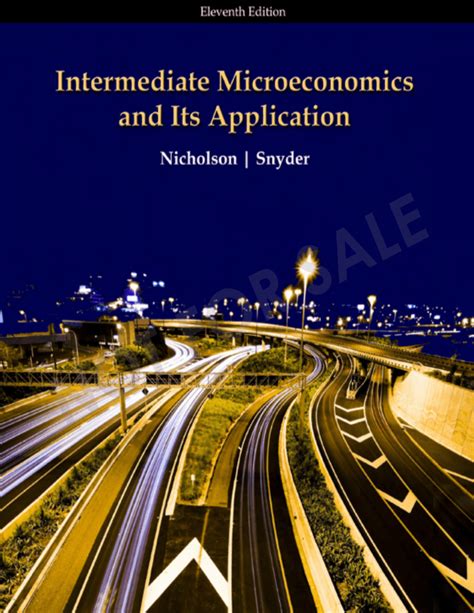 Intermediate Microeconomic Theory Walter Nicholson PDFDrive