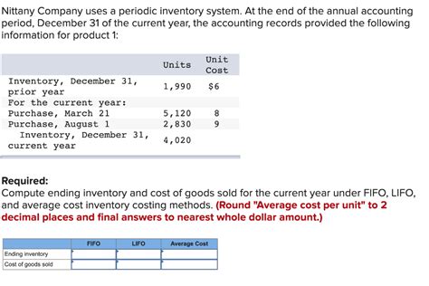 Solved E Algo Calculating Ending Inventory And Cost Of Chegg