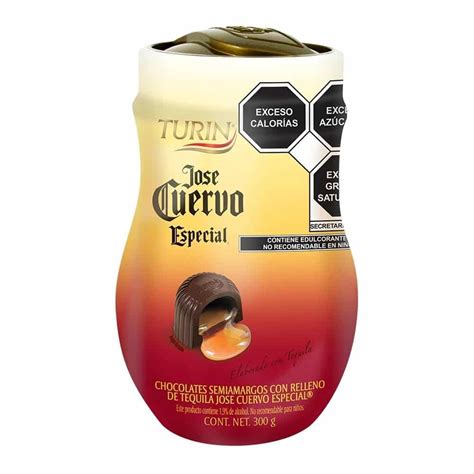 Precios Chocolate Relleno De Licor Tequila Cuervo Turin 300 Grs