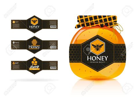 Honey Bottle Label Design