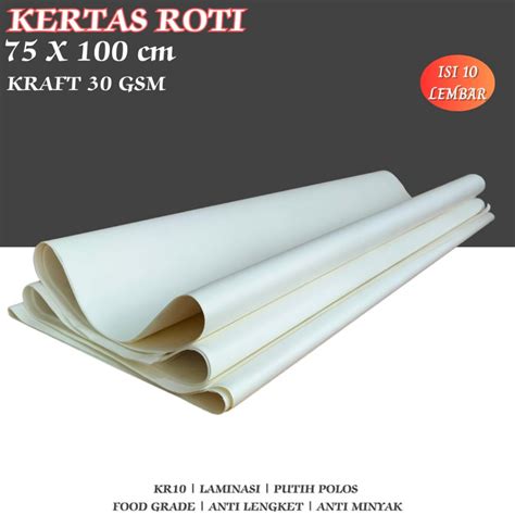 Jual Kertas Roti Baking Paper Kertas Layangan Isi Pcs Kr