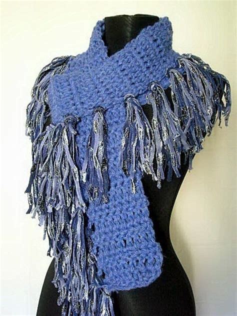 The Fringe Scarf Crochet Pattern PDF SUPER EASY Etsy Fringe Scarf